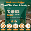 Ten Mushroom Coffee — Dark Roast Instant | THREEE